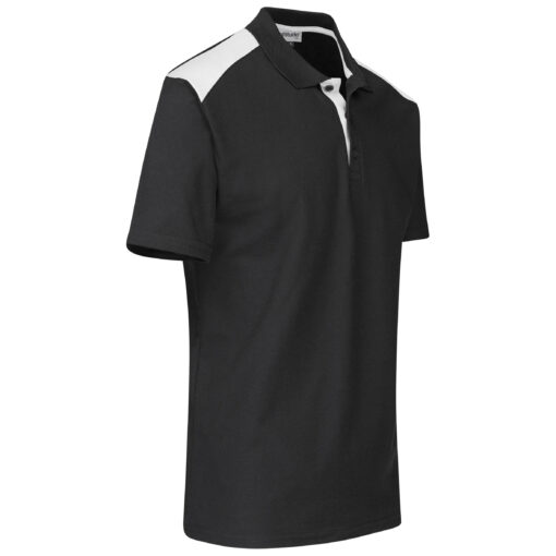 Mens Apex Golf Shirt Black/white