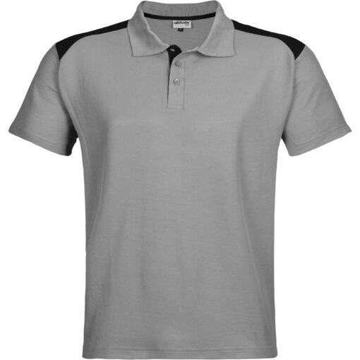 Mens Apex Golf Shirt Grey/Black